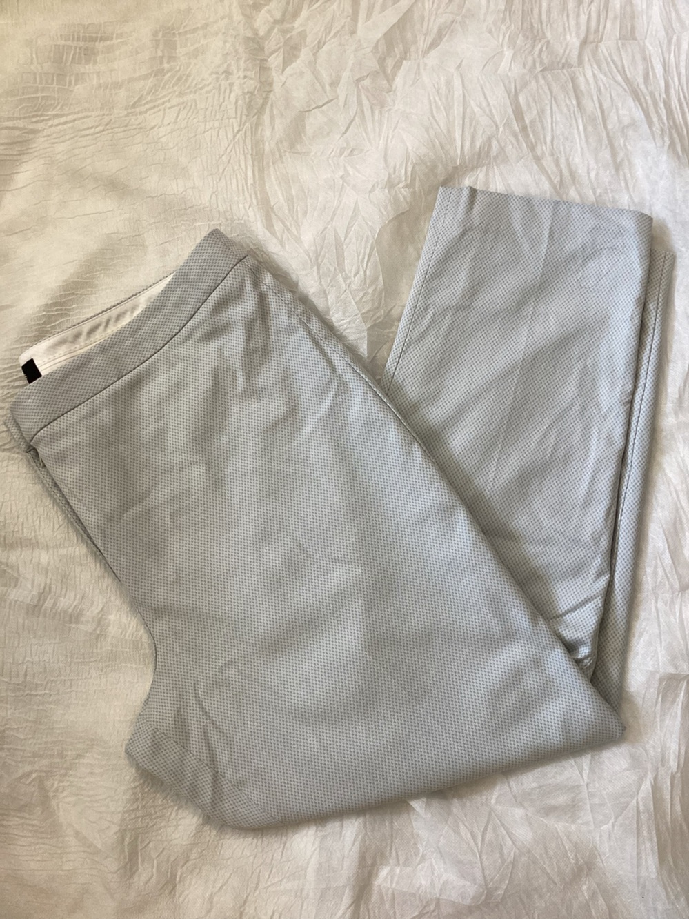 Talbots Hampshire Ankle Pants in a blue and white houndstooth pattern sz 18 NWT